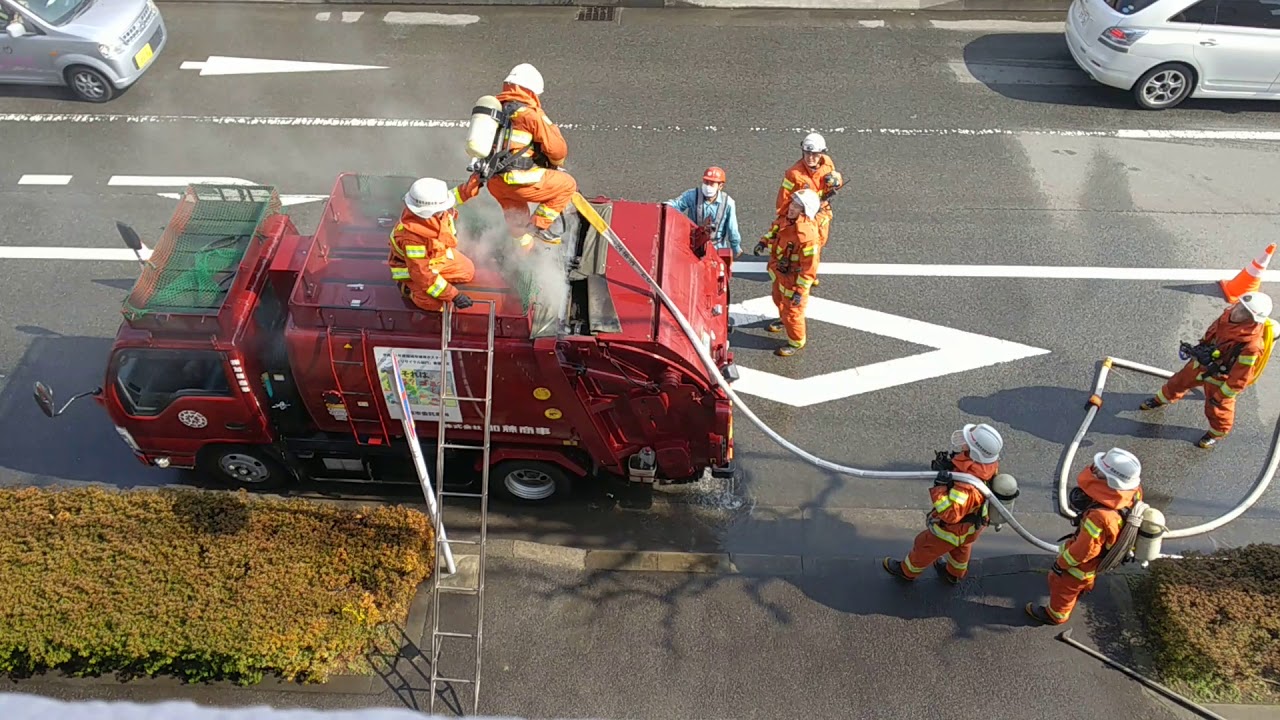 ゴミ収集車火災～鎮火するまで～