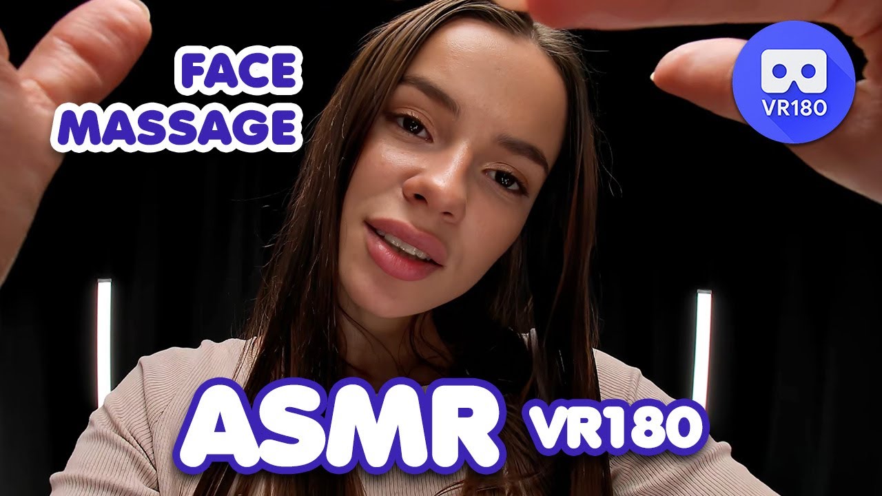 Malena's ASMR Face Massage (speaks Ukrainian) in VR180 3D