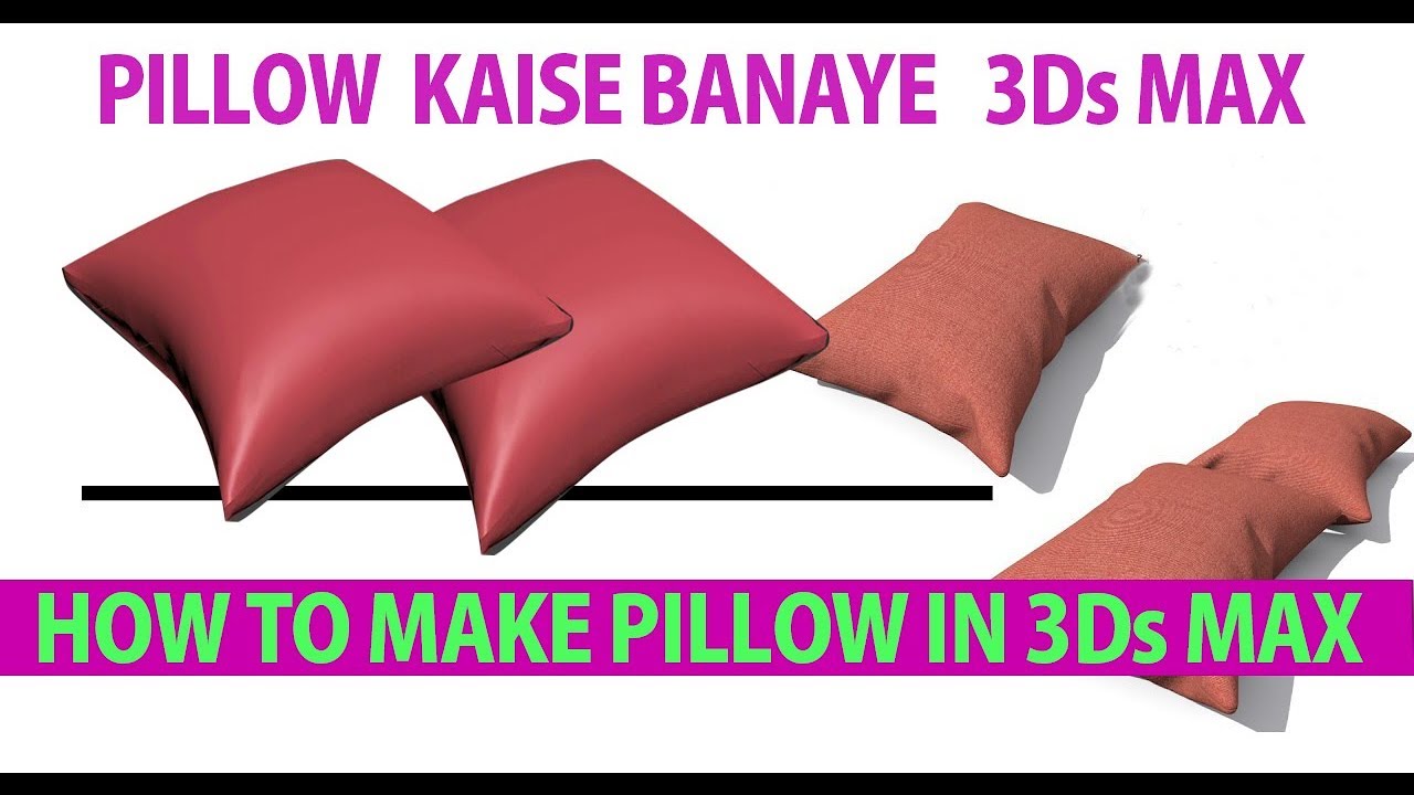 How to model pillow | cloth simulations #shorts #youtube tutorial