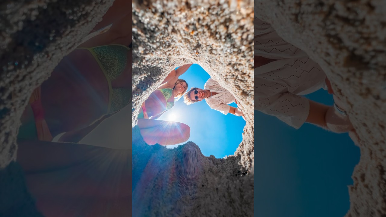 Foto VIRALE estate 2023 🏖️ come fare lo scatto con il cuore nella sabbia 🩵 idea foto al mare 🌊