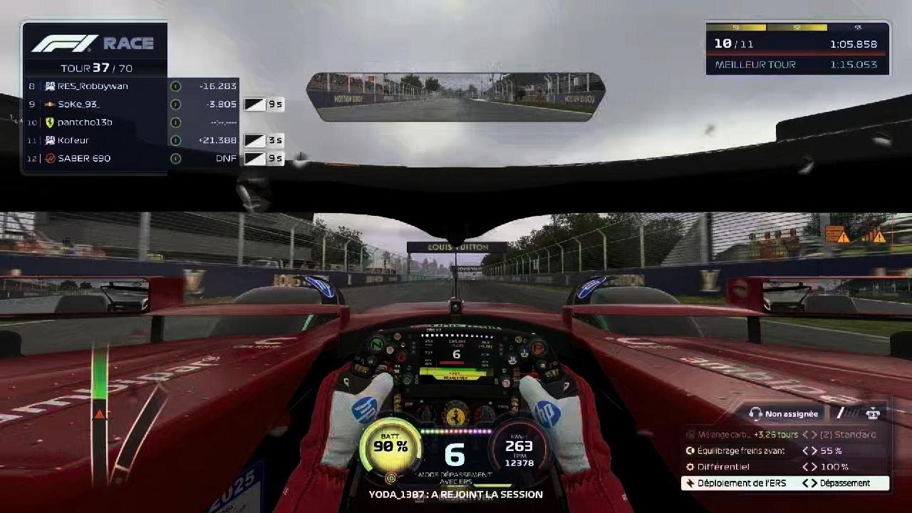 F1 25 Canada course p7 et meilleur temps