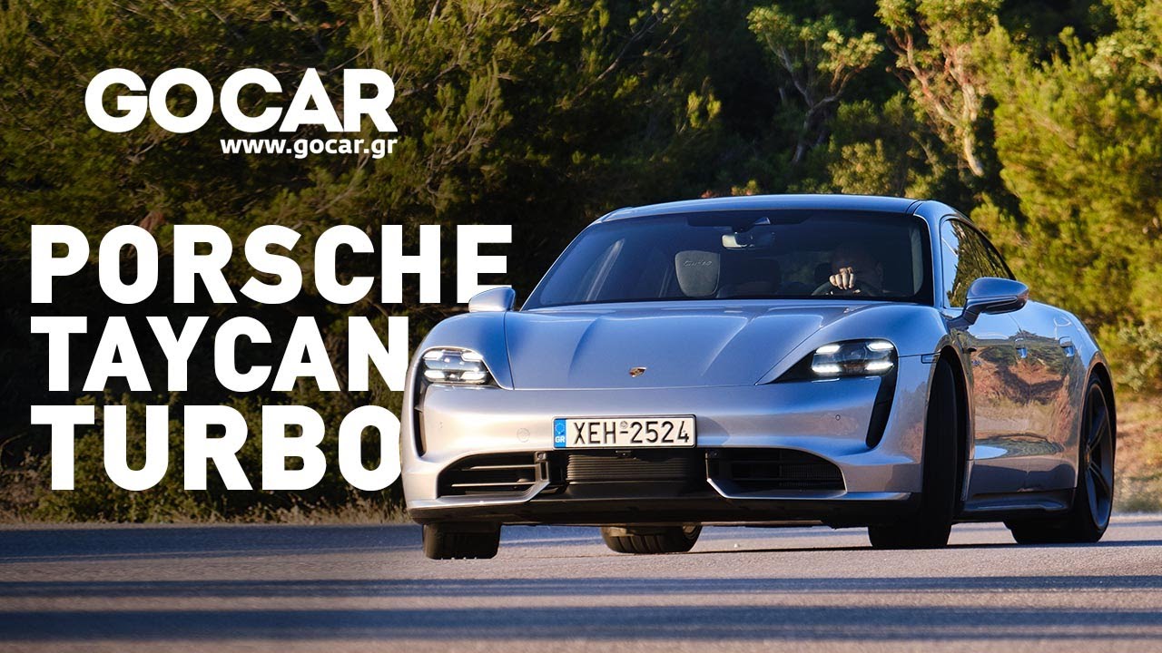 Porsche Taycan Turbo  | GOCAR Test drive - gocar.gr [English subtitles]