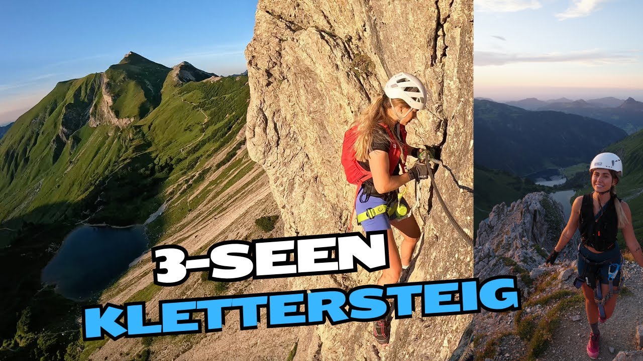 Der sch&ouml;nste Klettersteig mit 3-Seen-Blick I Lachenspitze Nordwand Tannheimer Tal