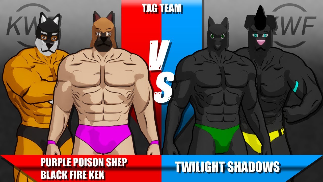 Purple Poison Shep and Black Fire Ken Vs Twilight Shadows