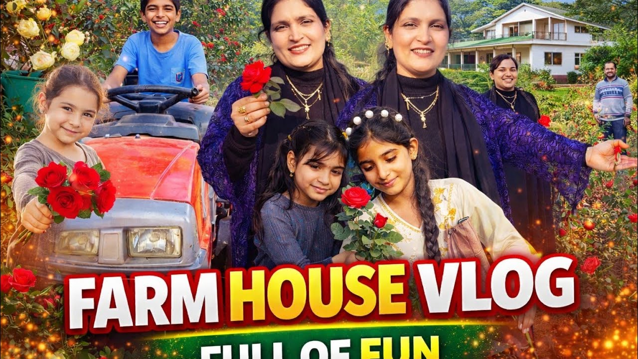 Farm House Vlog # Aaj Hum Gaye Hamare FARM House Bahout Enjoy kare Family ke Sath 
