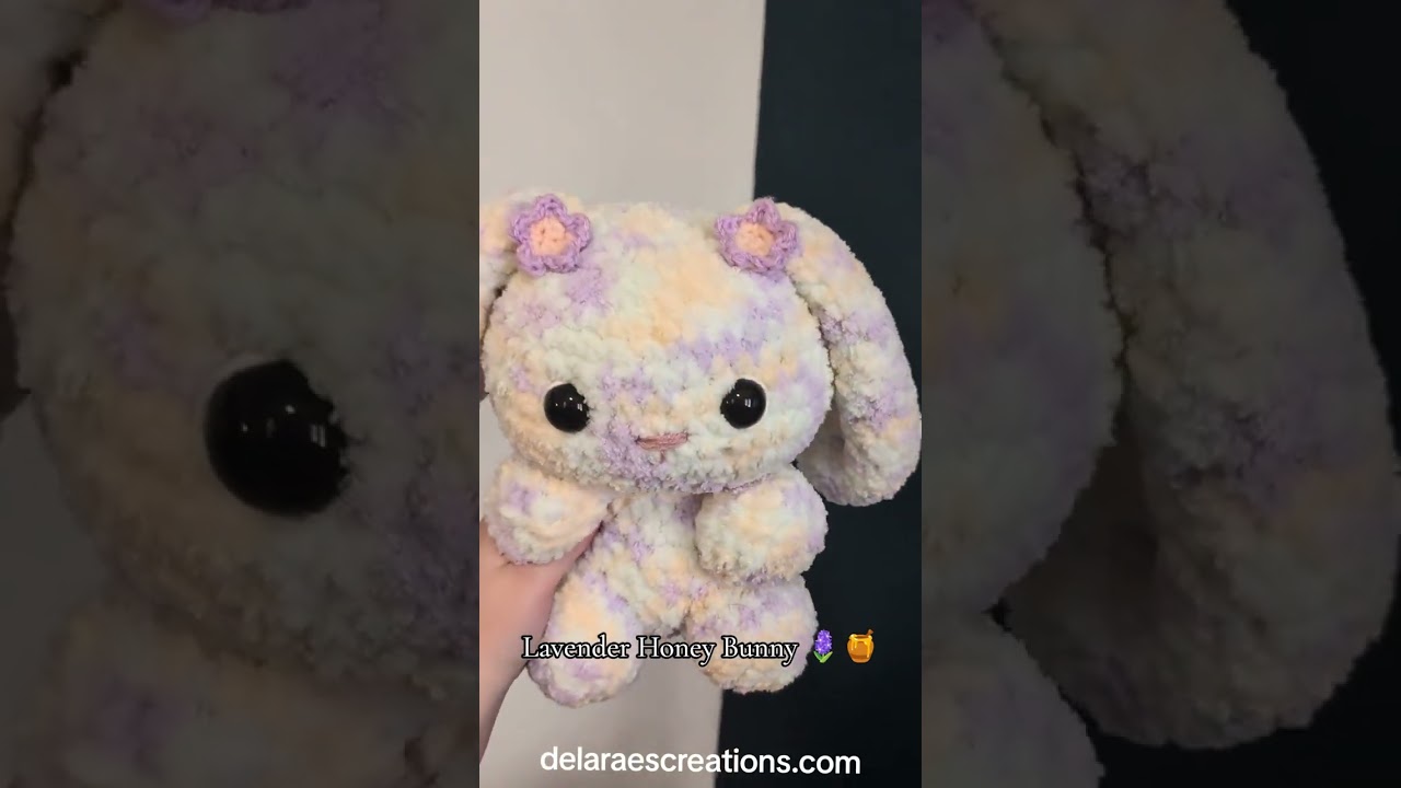 Lavender Honey Bunny #crochetbunny #bunnyplush #handmadecrochet