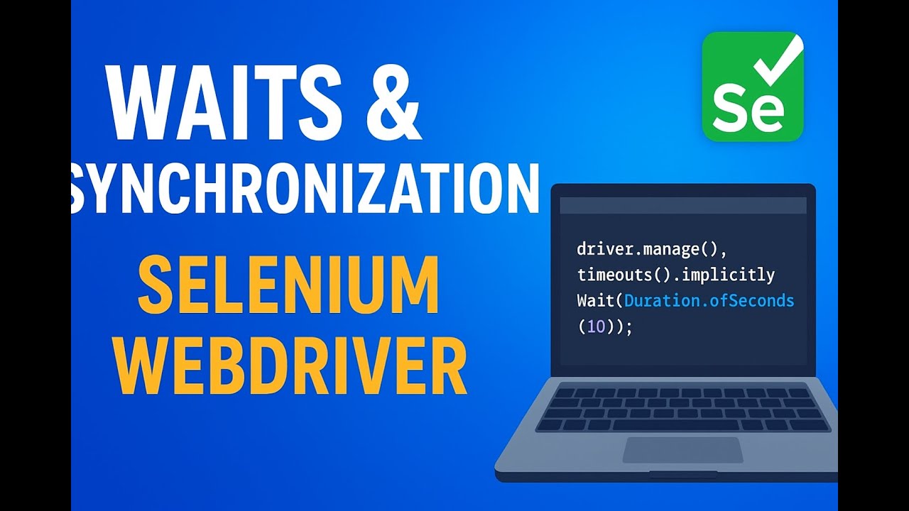 Waits & Synchronization in Selenium WebDriver | Implicit, Explicit & Fluent Wait | Full Tutorial