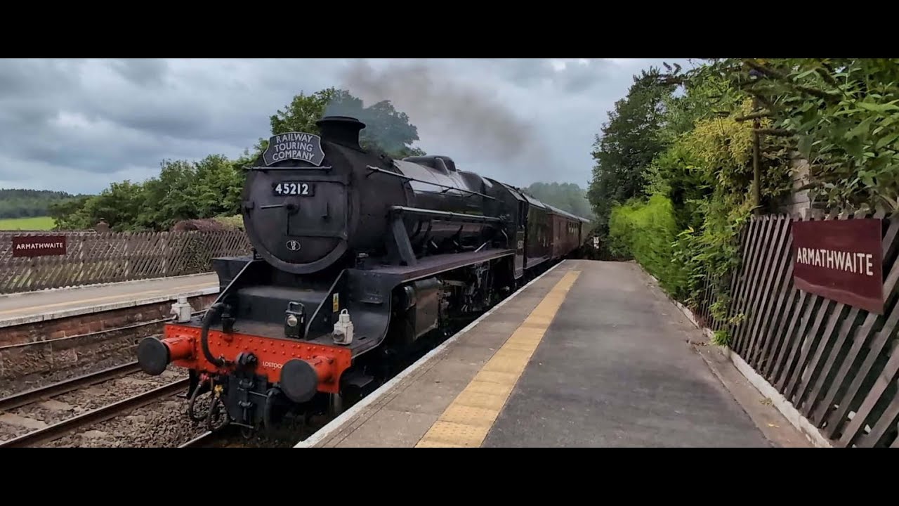 BLACK FIVE STEAM LOCO ON THE CUMBRIAN MOUNTAIN EXPRESS 23 AUGUST 2025