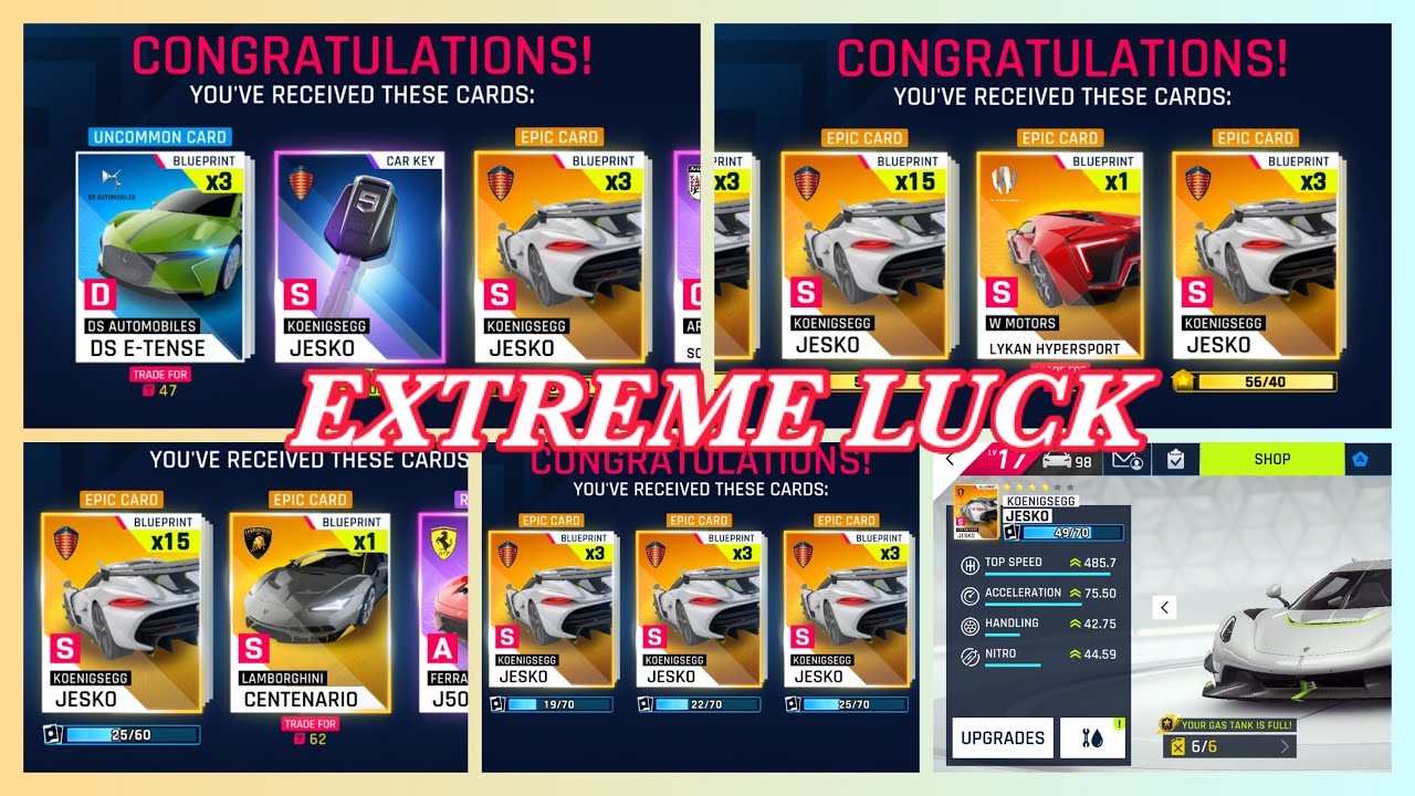 Asphalt 9, Finally Unlock Koenigsegg Jesko and upgrading 4🌟