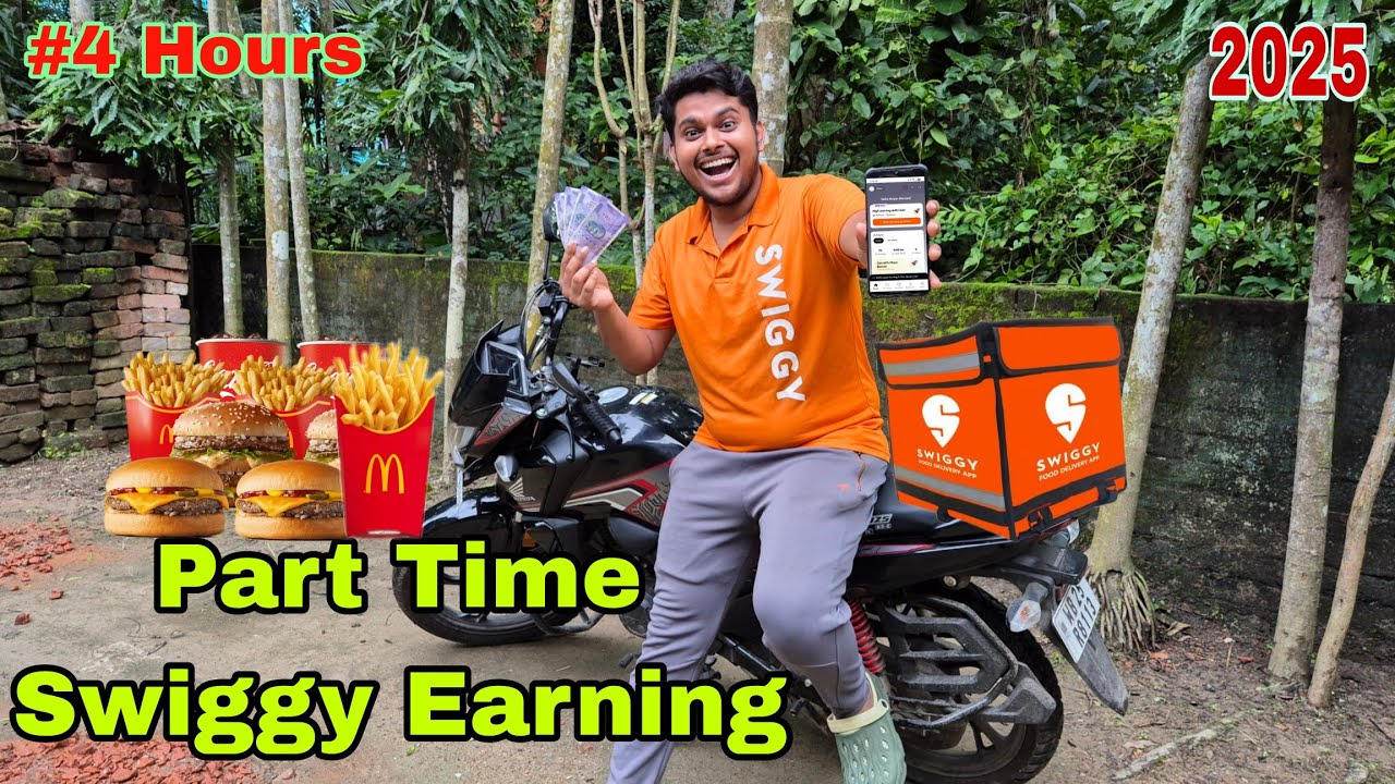 My Part-Time Swiggy Delivery Earnings in Just 4 Hours ! 💰🤑