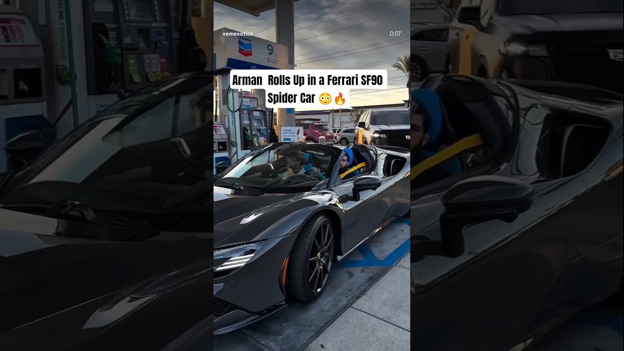 Arman Tsarukyan New Full Up Ferrari SF90 Spider Car 😳 