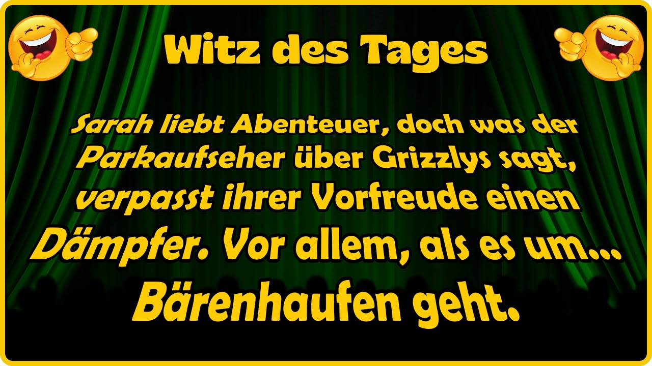 Kanadische Wildnis, gute Laune&hellip; und dann kommt der B&auml;ren Experte! 🏕️👀 - Witz des Tages