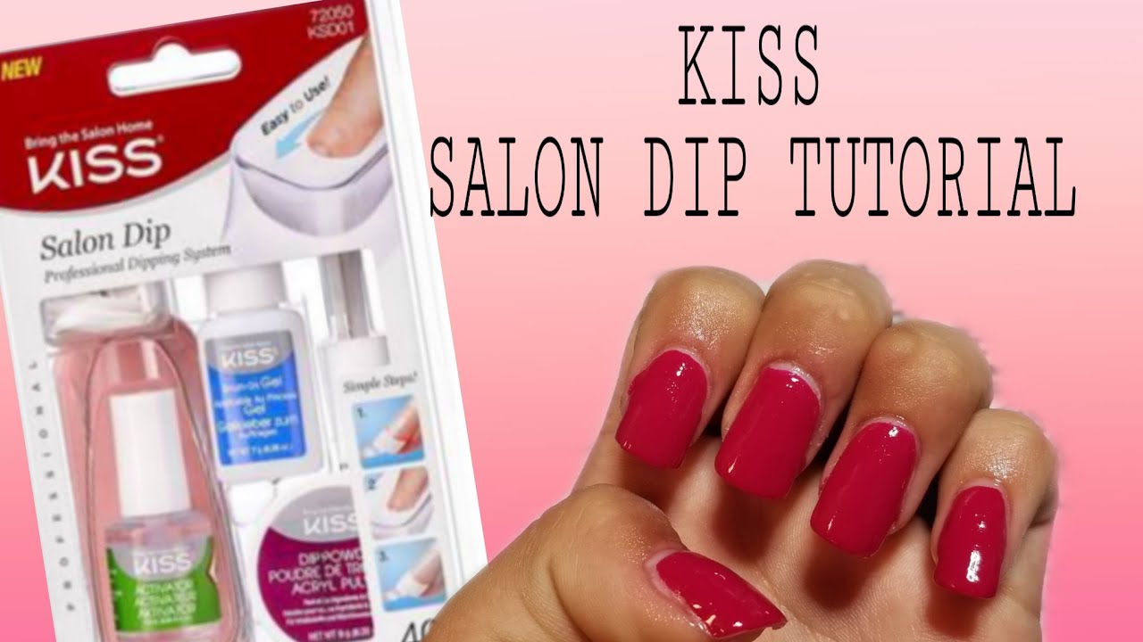 Kiss acrylic nail dip system | Tutorial. UPDATED VIDEO LINK IN THE DESCRIPTION BOX 😊