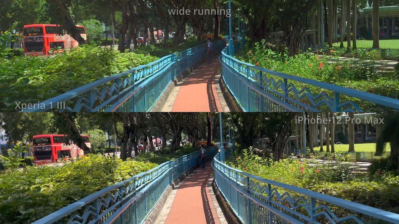 Xperia 1 III vs iPhone 12 Pro Max 4K HDR Video Recording Comparison with Default Camera App