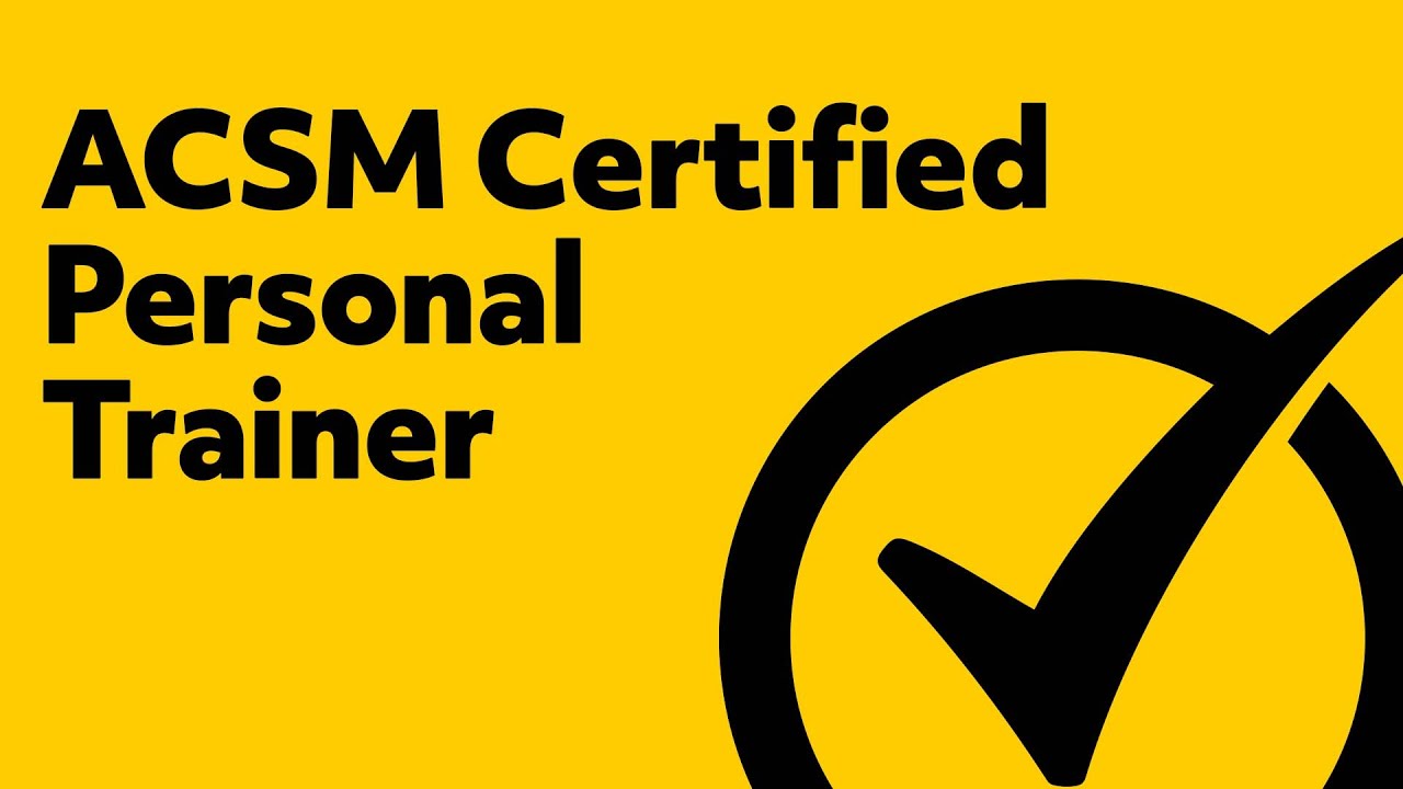Free ACSM Certified Personal Trainer Study Guide