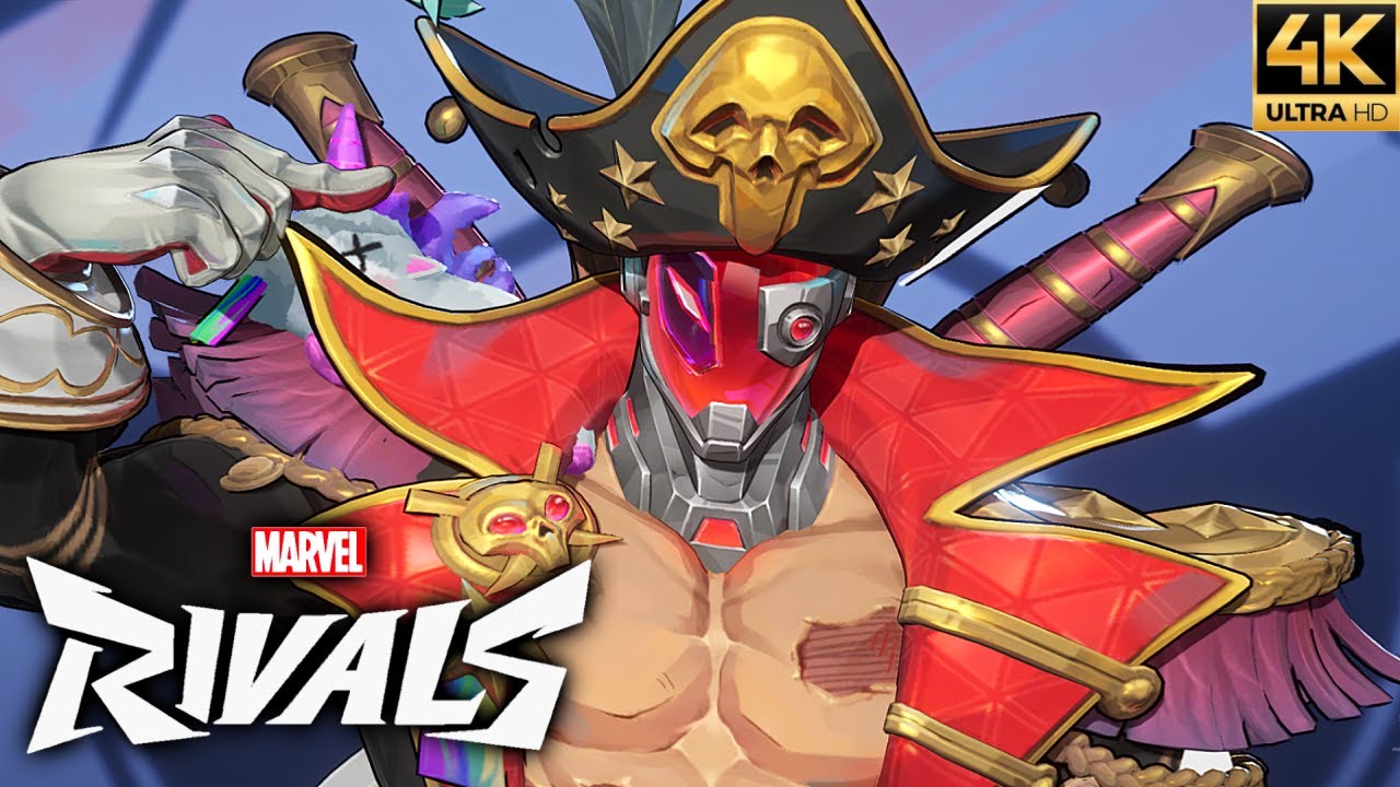 Marvel Rivals - Deadpool (Captain Pool Skin) Gameplay Showcase (4K 60FPS)