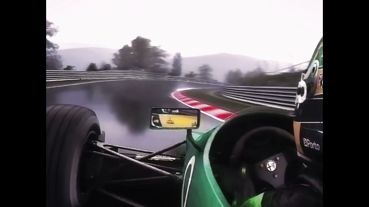 Gabriel Bortoleto Driving the B186 At the Nordschleife |Rain|Retro Onboard| #gabrielbortoleto