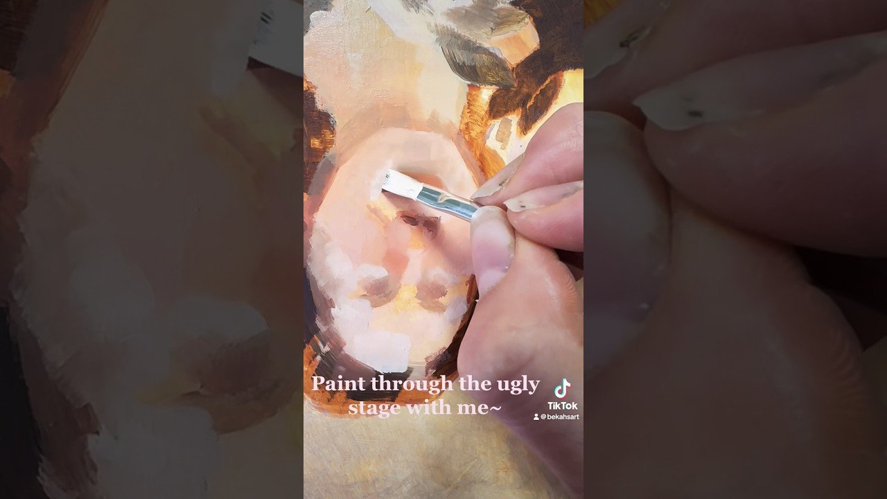 ART HACK: Paint it Upside Down.  #art #artist #painting #arttutorial #paint #paintings #autism
