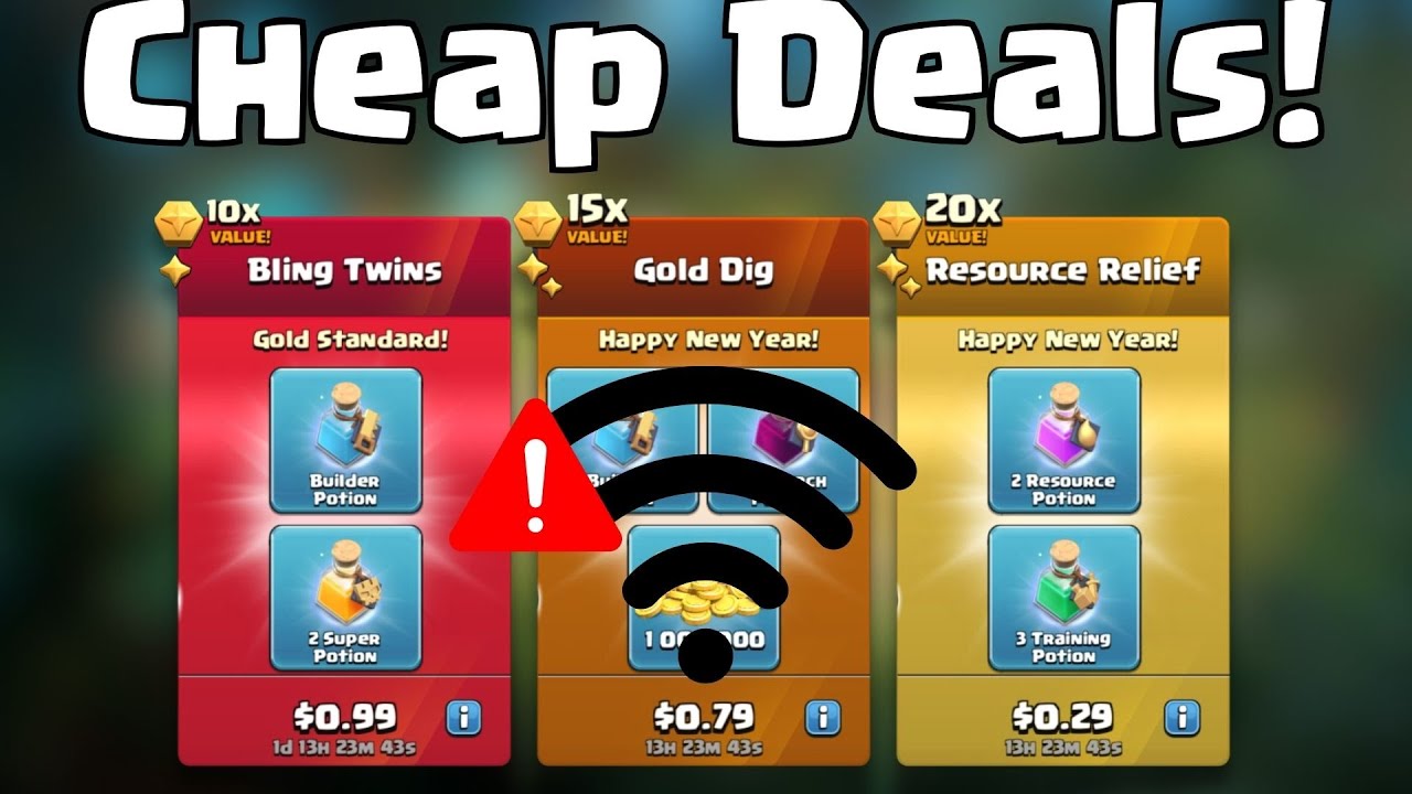 The Cheapest Offers in Clash of Clans History Break My Game . . .