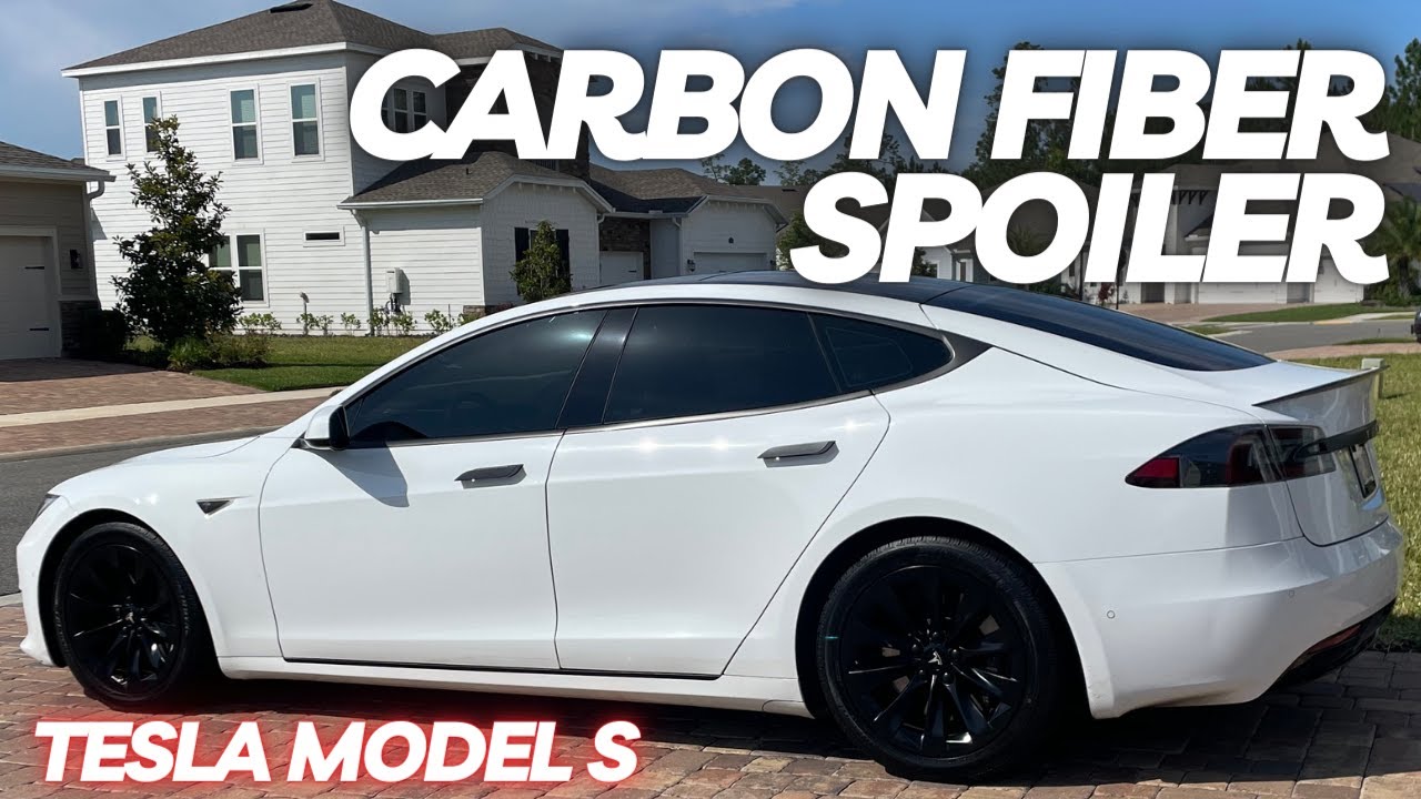 Элегантный спойлер из углеродного волокна для Tesla Model S