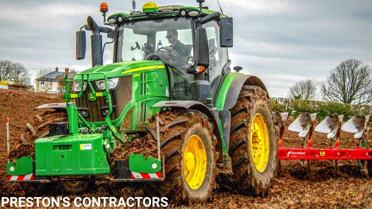 John Deere 6250R & Kvernaland 2500 I-Plough - Preston Contractors