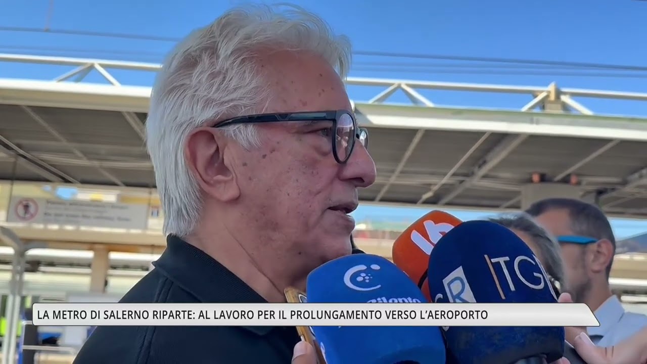 La Metro di Salerno riparte: al lavoro per il prolungamento verso l'Aeroporto