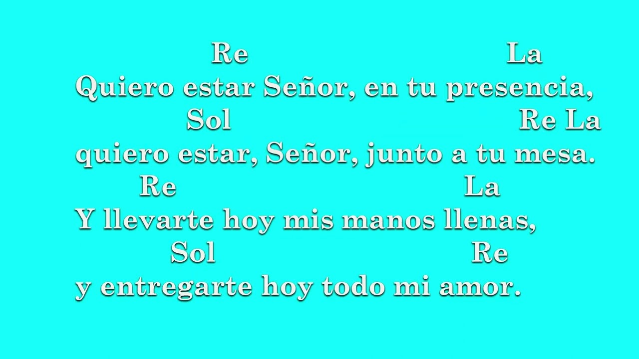 Quiero Estar Señor en tu Presencia - Letra y Acordes ALABANZA 2023