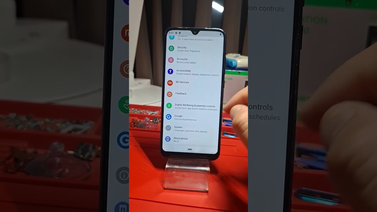 Xiaomi Mi A3 Change Language