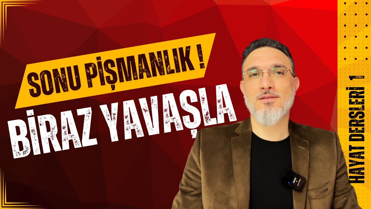 ARTIK KENDİNE BİR İYİLİK YAP | HAYAT DERSLERİ 1.BÖLÜM