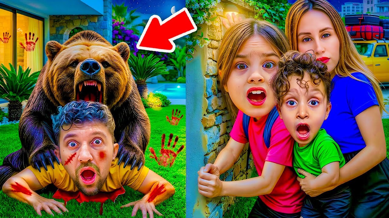 EVİMİZE VAHŞİ AYI BASTI !! KUZEY ELİF KAFESE KİLİTLEDİ !!