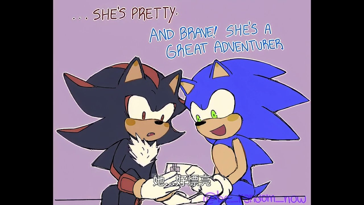 sonic and shadow and maria  # sonic comic dub