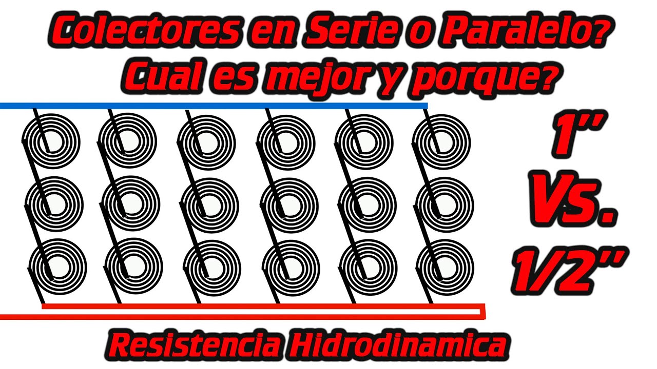 Colectores Solares, diferencia entre poner en serie o paralelos.