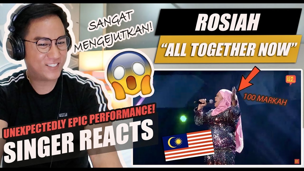All Together Now Malaysia | Rosiah 100 Markah | Minggu 5 | SINGER REACTION