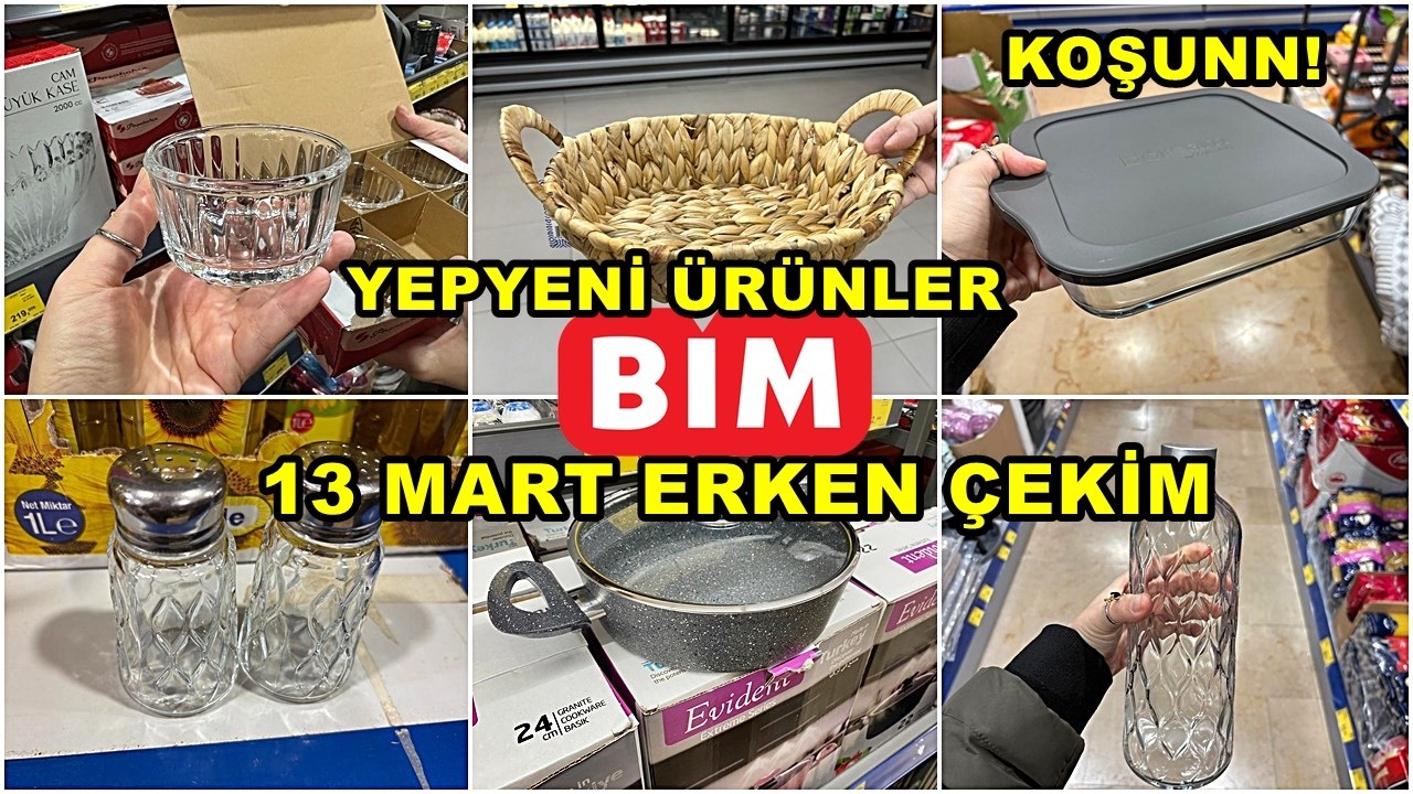 BİME GELDİ HEMEN ALDIK💃BİM 13 MART 2026 CUMA💃/GERÇEK İLK VE TEK ERKEN ÇEKİM❗️/YEPYENİ ÜRÜNLER/