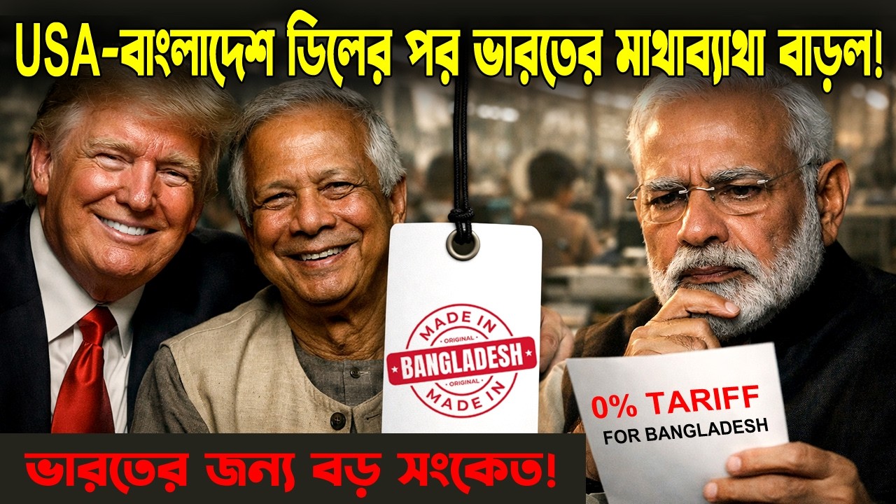 ভারতের পিঠে ছুরি?আমেরিকা-বাংলাদেশ বাণিজ্য চুক্তির আসল রহস্য|US-Bangladesh Trade Deal Impact on India