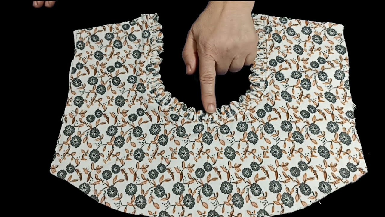 خياطة صدرقندورة لكبار سن مودال فوله بكل خطوات✅