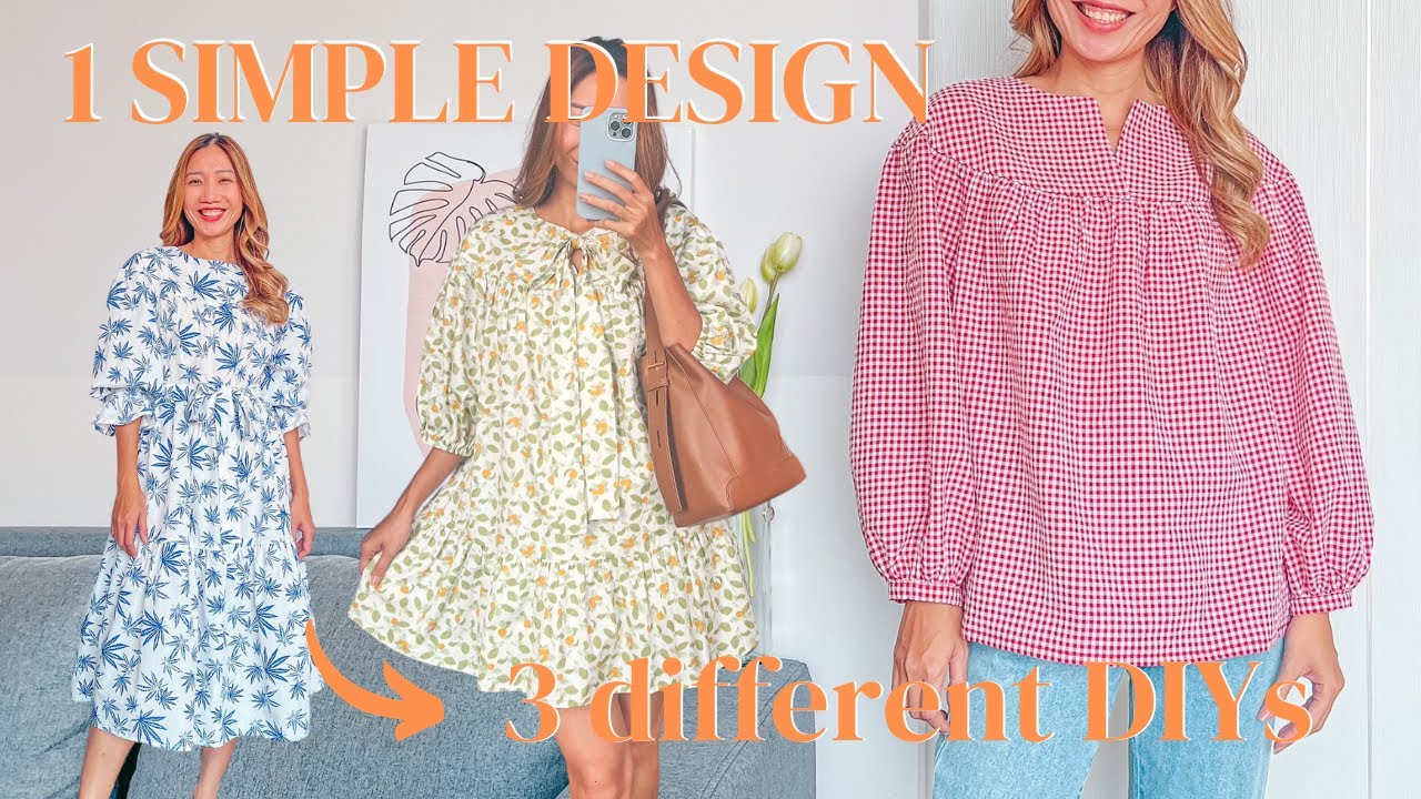 I made 3 different DIYs from 1 simple design | The abilities of sewing are from your own creativity