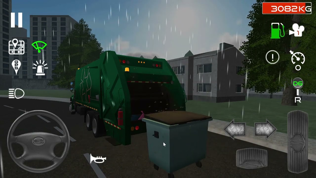 Trash Truck Simulator Rear Loader Long Nose