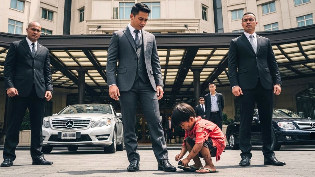 Nasaksihan ng Milyonaryo ang Batang Pulubi na Nililinis ang Sapatos gamit ang Sirang Kamiseta