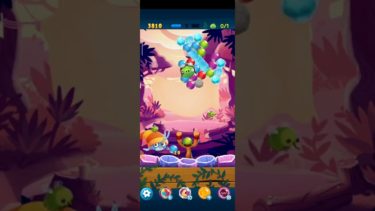 Angry Birds Pop Bubble Shooter-Level 730 3 STARS NO BOOSTERS #angrybirdspopbubbleshooter