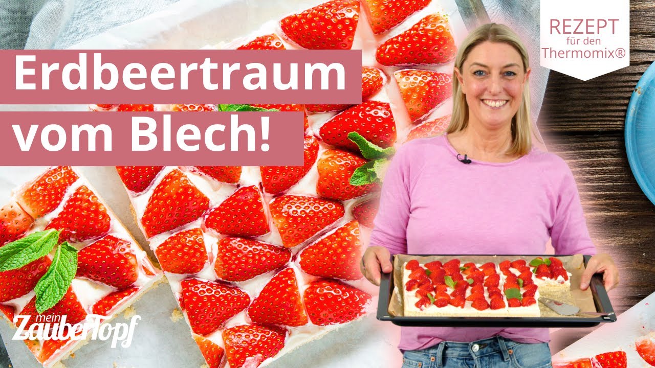 🍓😍 Unglaublich leckere Erdbeer Schmand Schnitten für den Sommer! | Thermomix® Rezept