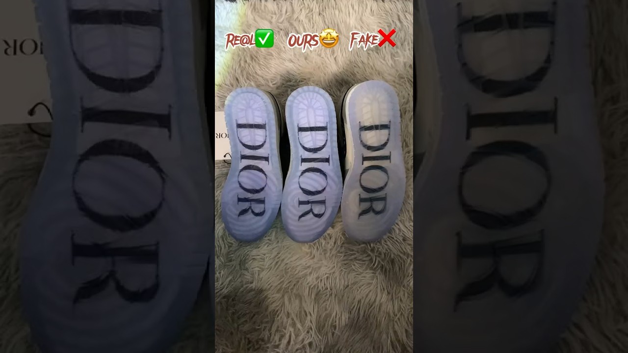 Real Vs Fake Dior Jordan 1 #sneakerhead #sneakers #viral