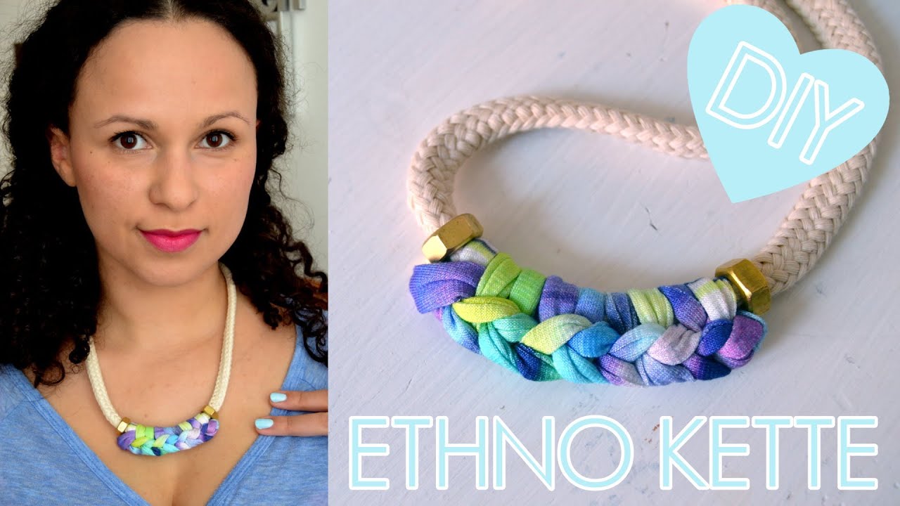 DIY Boho Statement Kette Ethno Hippie selber machen