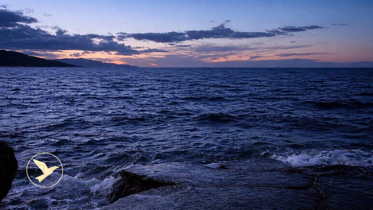 🧘 QUIET YOUR MIND WITH OCEAN WAVES ▶ 9 HOURS MEDITERRANEAN SEA AMBIENCE 🌊