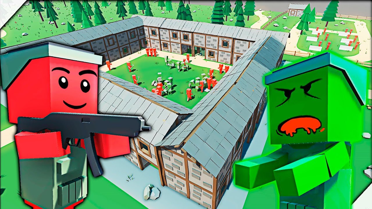 🌞ЗОМБИ ПРИШЛИ В ШКОЛУ И СОЖРАЛИ ВСЕХ УЧЕНИКОВ! - Игра Ancient Warfare 3. Приключения зомби.