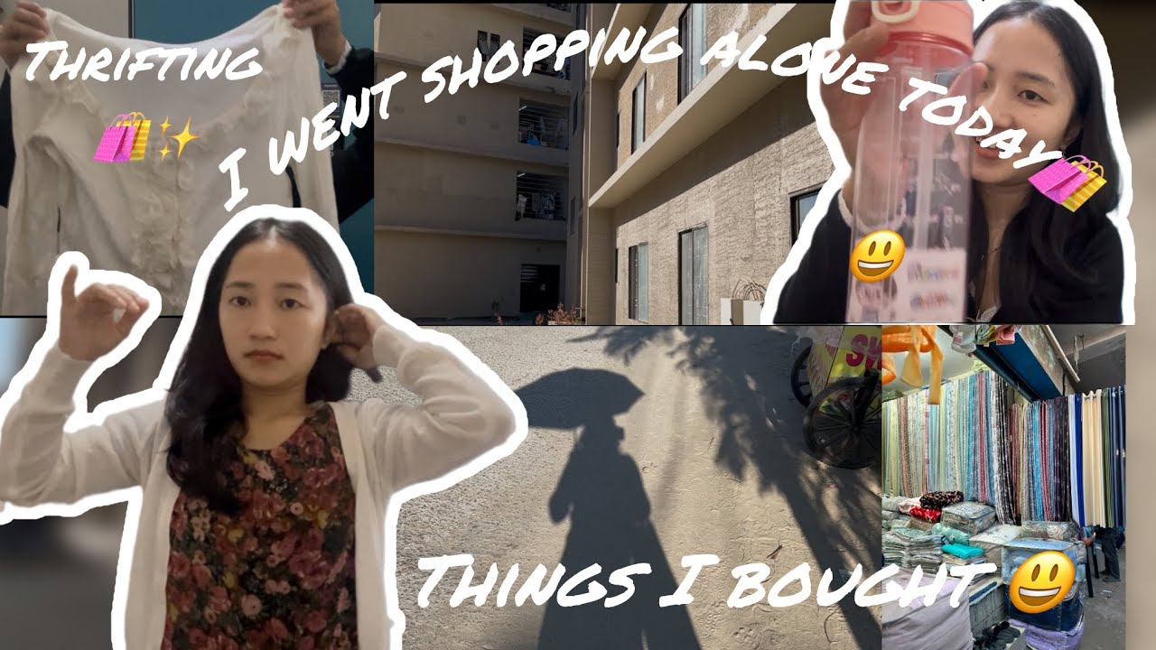 I went to Sunday market alone💫🛍️| And here are the things I got😃✨👗🎈