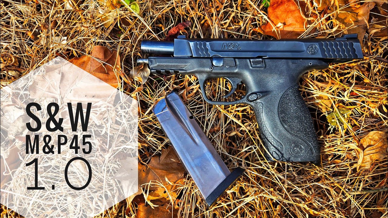 Пистолет S&W M&P 45 на стрельбище с папой.