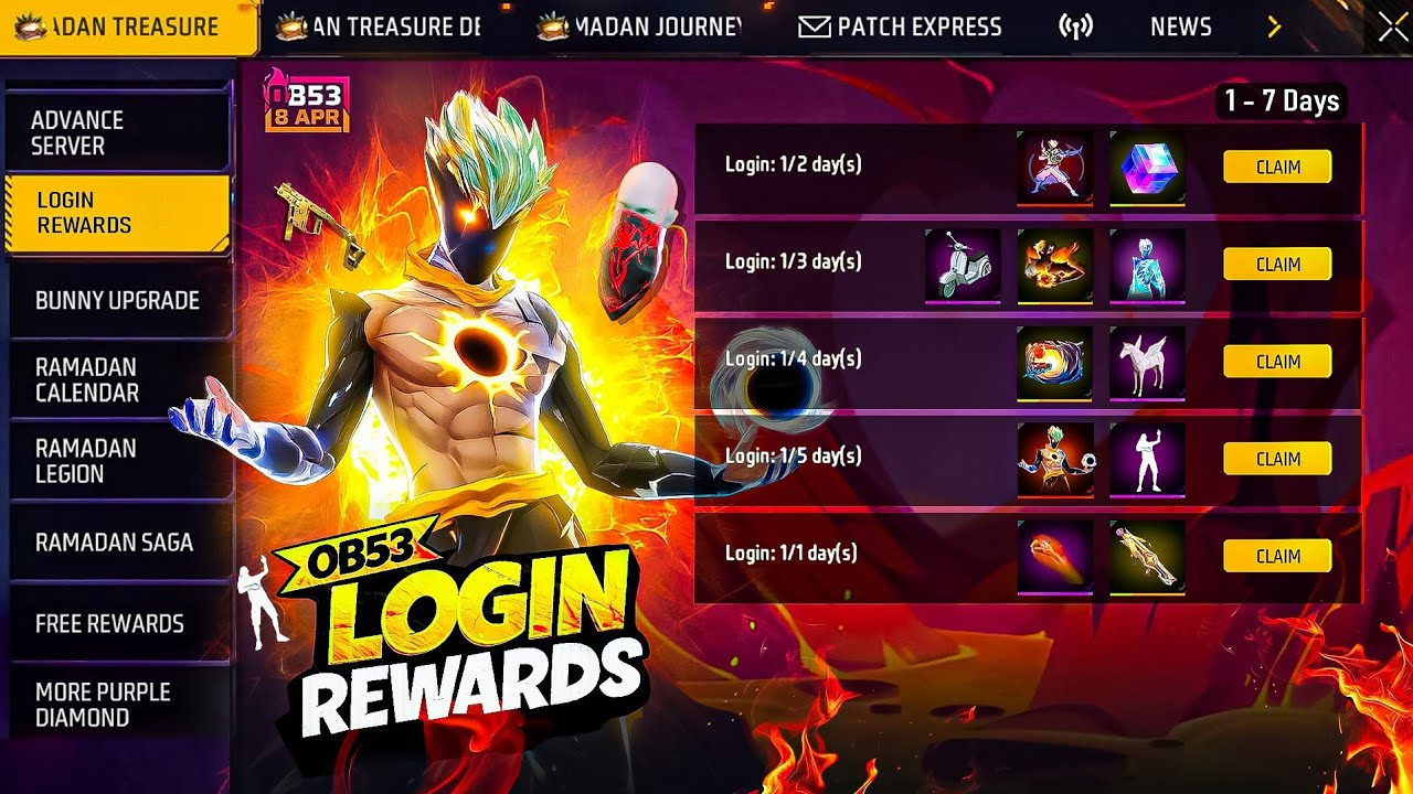 Ob53 Login Rewards-🇮🇳🔥| Claim Free Rewards After Update | New Update Changes Free Fire | Ff Update 