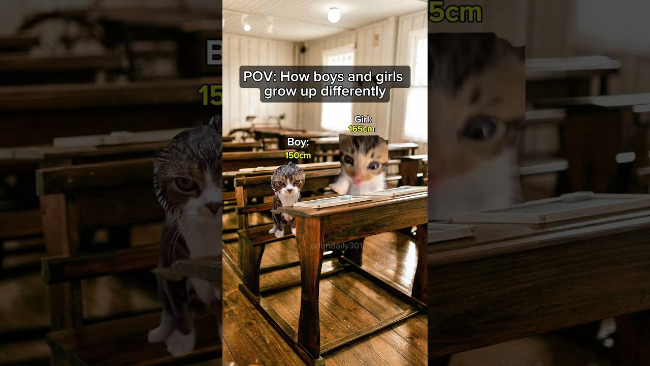 How boys and girls grow up differently #memes #catmemes #relatable