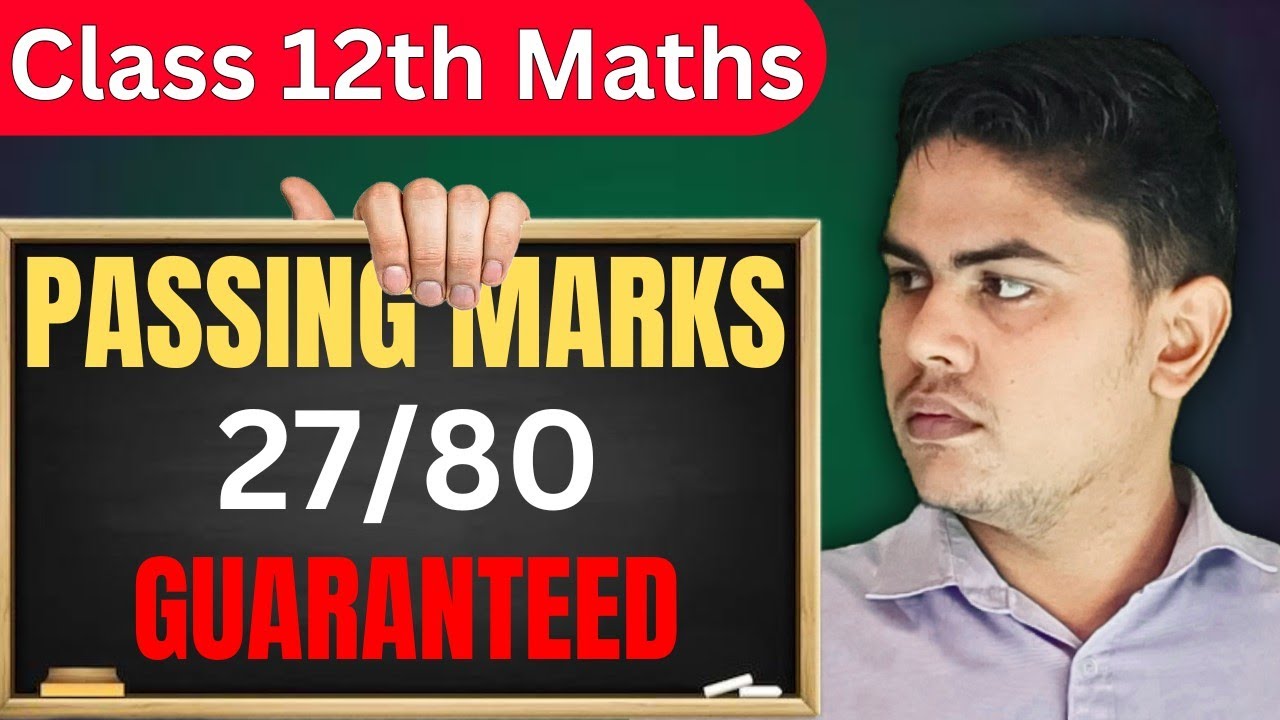 Class 12th Maths: Passing Marks Guaranteed | Snehit Mishra
